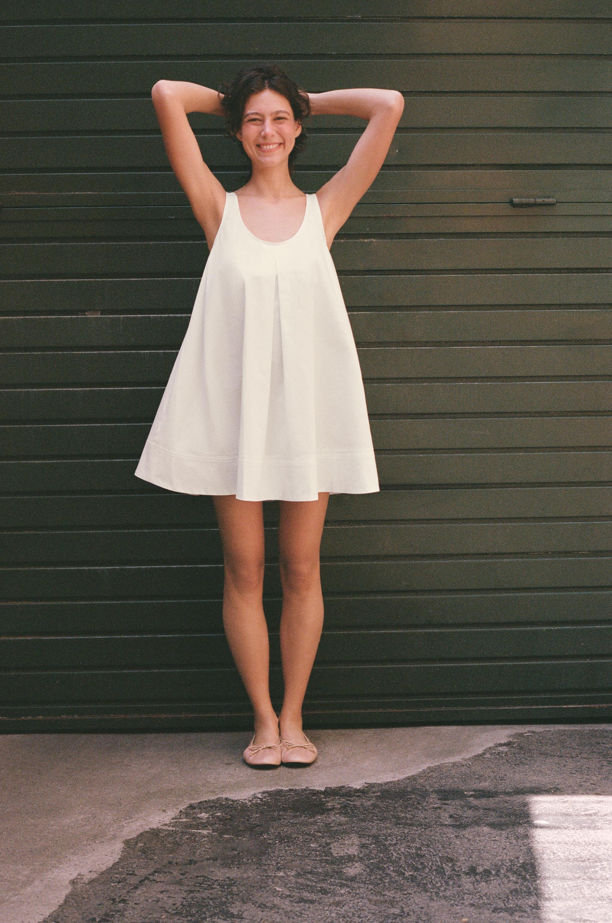 Poplin Mini Dress