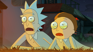 Rick and Morty shocked while watching large fire in Rick and Morty