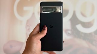 The Google Pixel 8 Pro in Matte Black