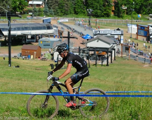 Russell Finsterwald (Subaru Trek) heading out on his last lap
