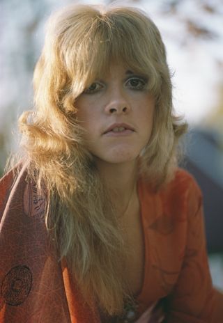 American singer and songwriter Stevie Nicks of rock band Fleetwood Mac, in New Haven, Connecticut, October 1975