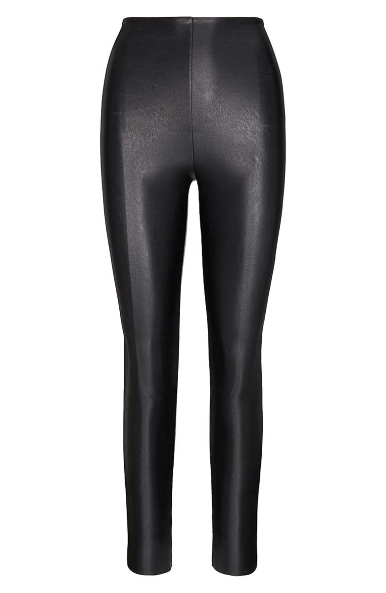 Control Top Faux Leather Leggings