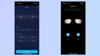 A screenshot of the Soundcore app being used to tweak Sleep A20 settings
