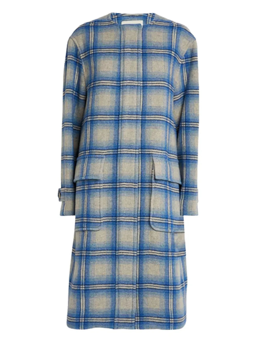Isabel Marant Plaid-Pattern Wool Coat | Xs