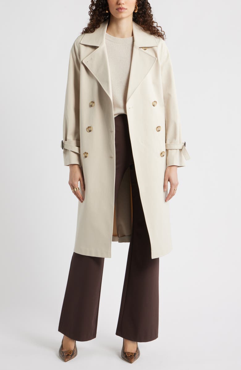 Stretch Cotton Trench Coat