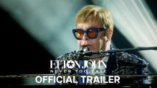 Screengrab from Never Too Late documentary showing Elton John at the piano