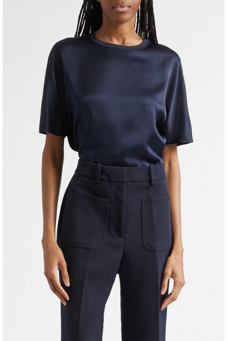 Lena Silk Crewneck Top