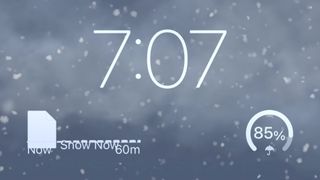 Weather app on iPhone