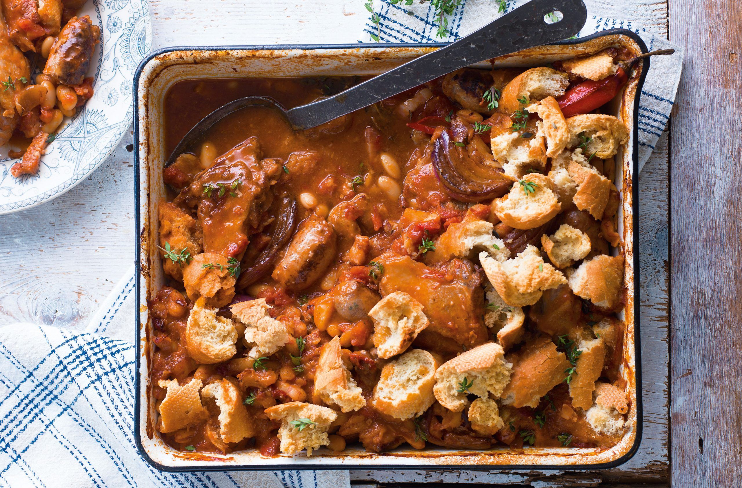 Slow-cooked duck cassoulet recipe