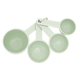 Set of 4 sage green measuring cups from KitchenAid