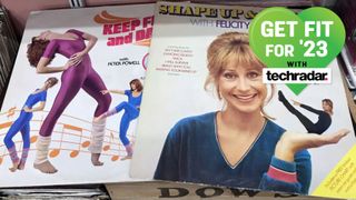 Vinyl copies of Felicity Kendall workouts