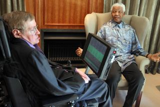 Stephen Hawking and Nelson Mandela