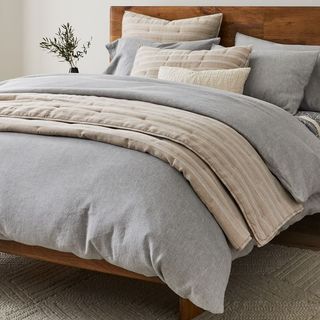 Hemp & Cotton Solid Duvet Cover & Shams sustainable bedding