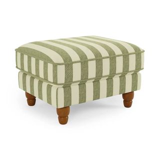 Dunelm Beatrice Woven Stripe Footstool