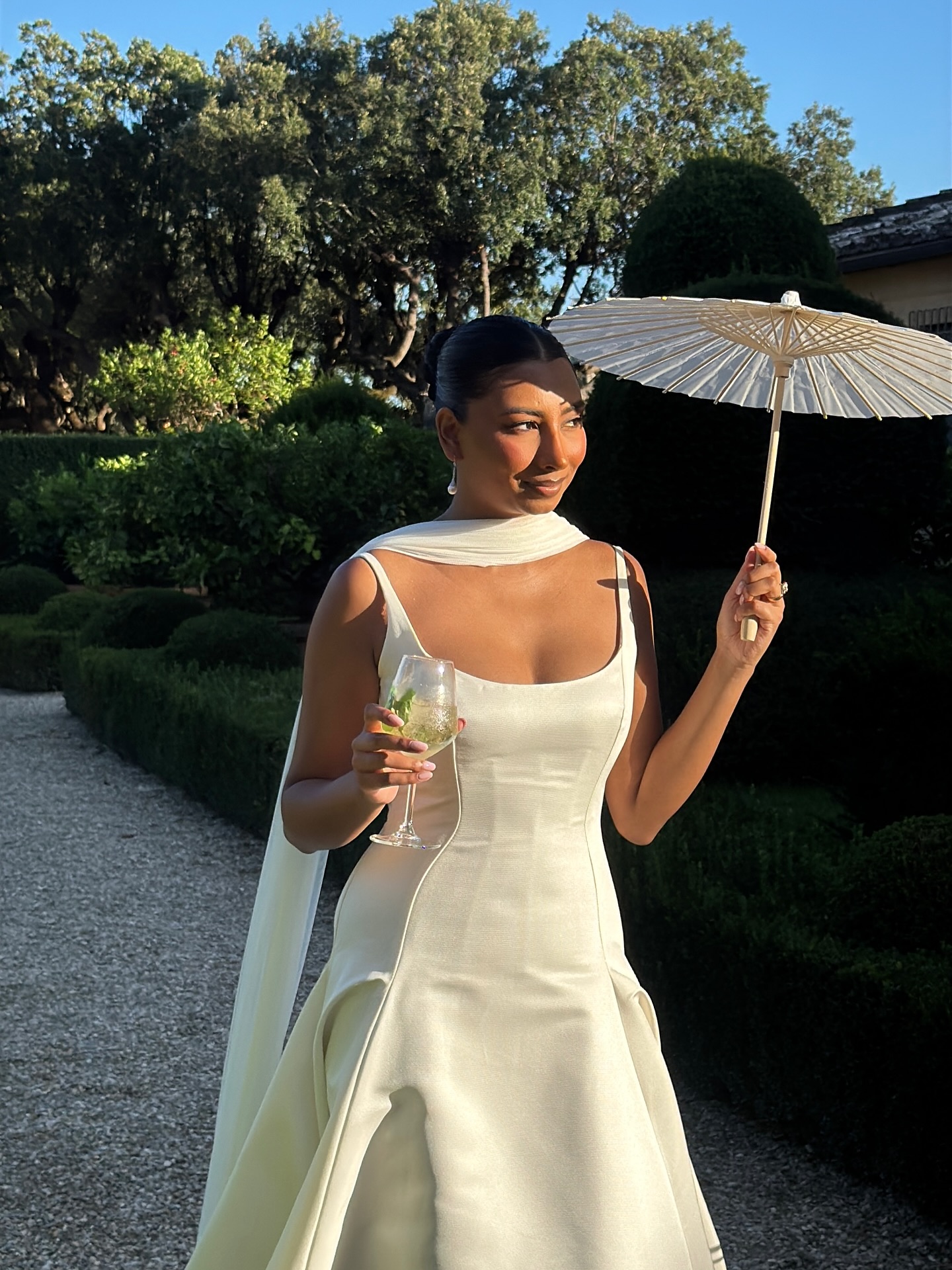 An image of a silk scarf, one of the biggest bridal accessories trends of 2026.