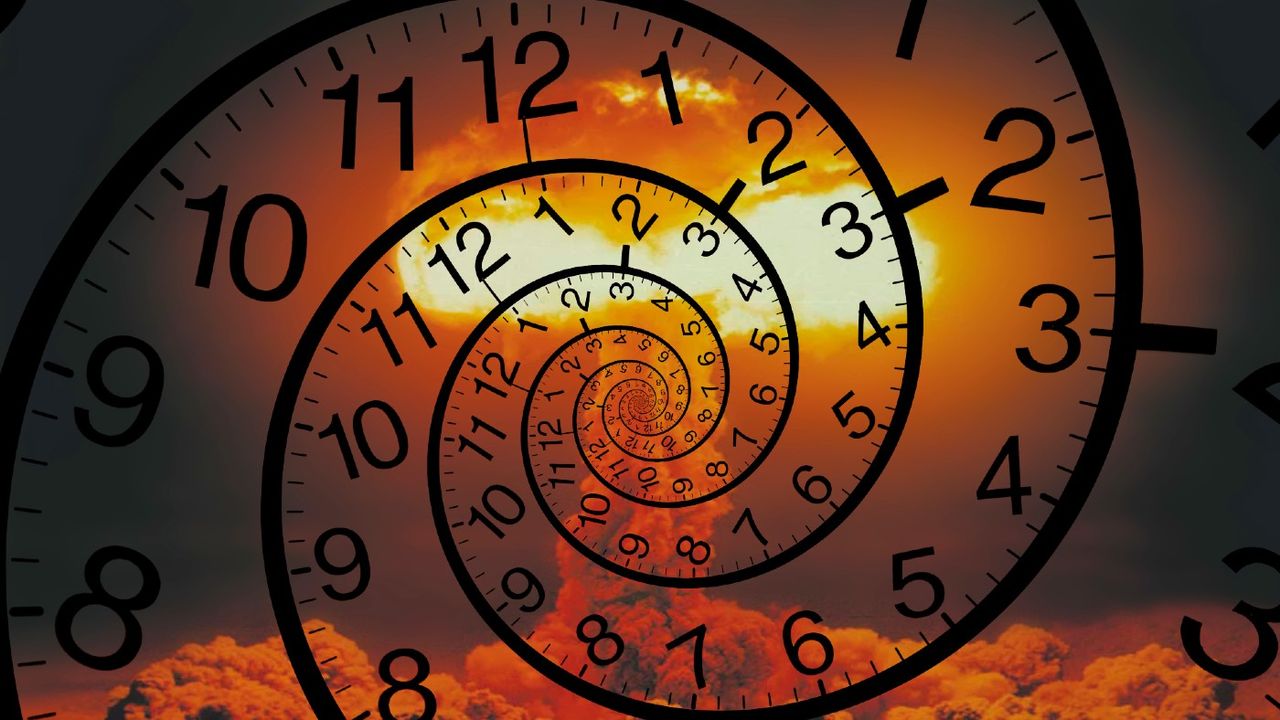 Stock image of Doomsday Clock