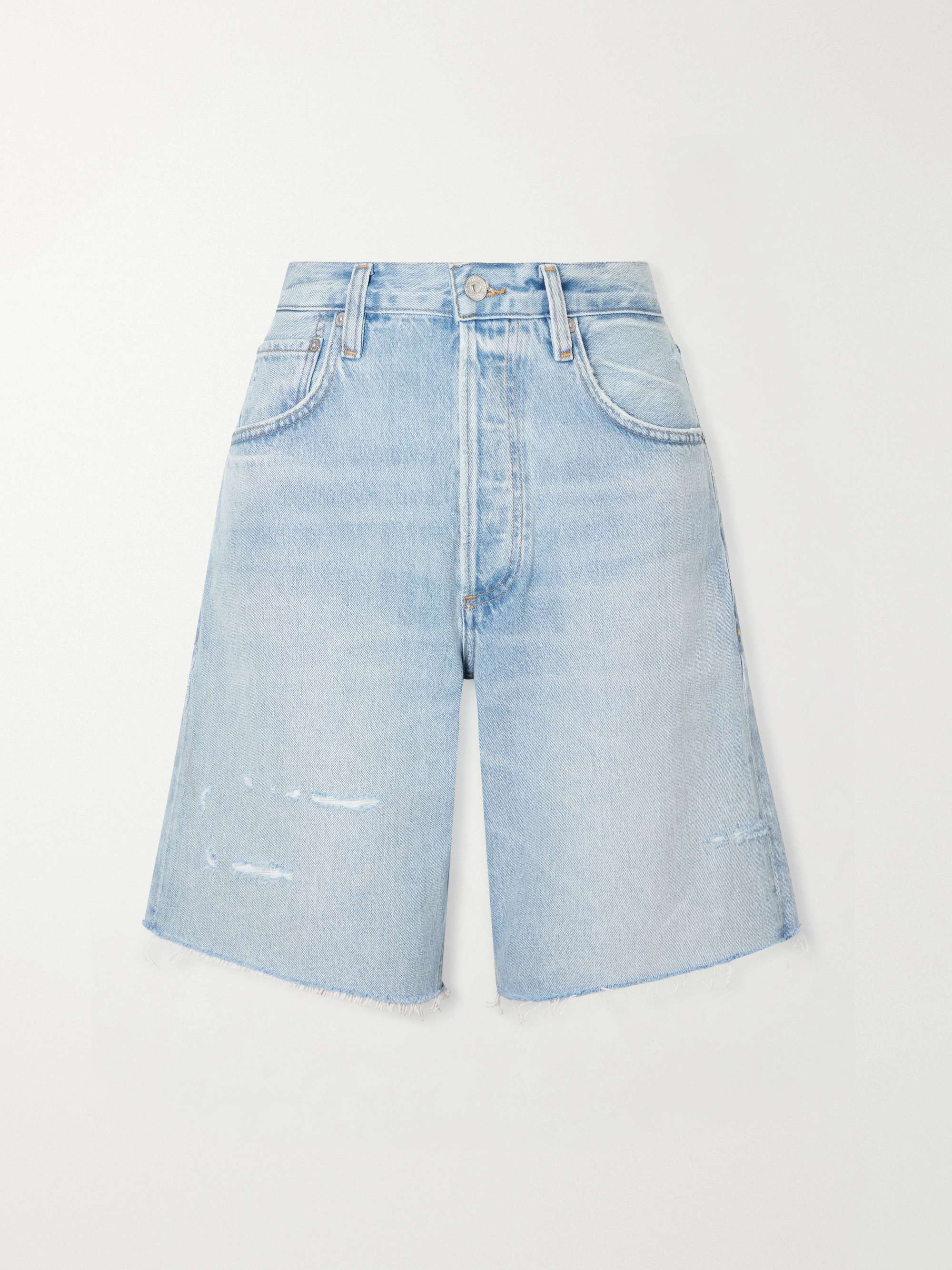 Ayla Frayed Denim Shorts