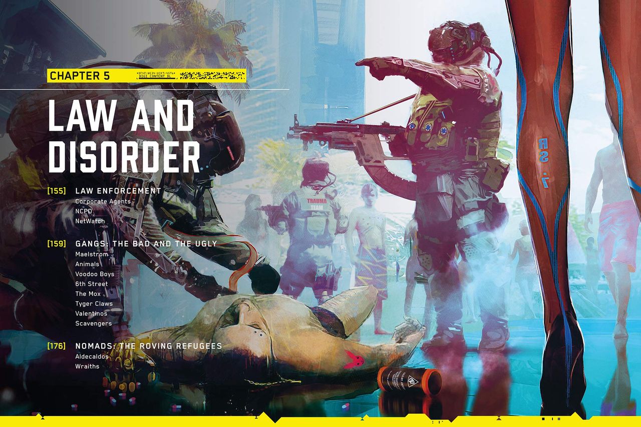 Cyberpunk 2077 art book samples