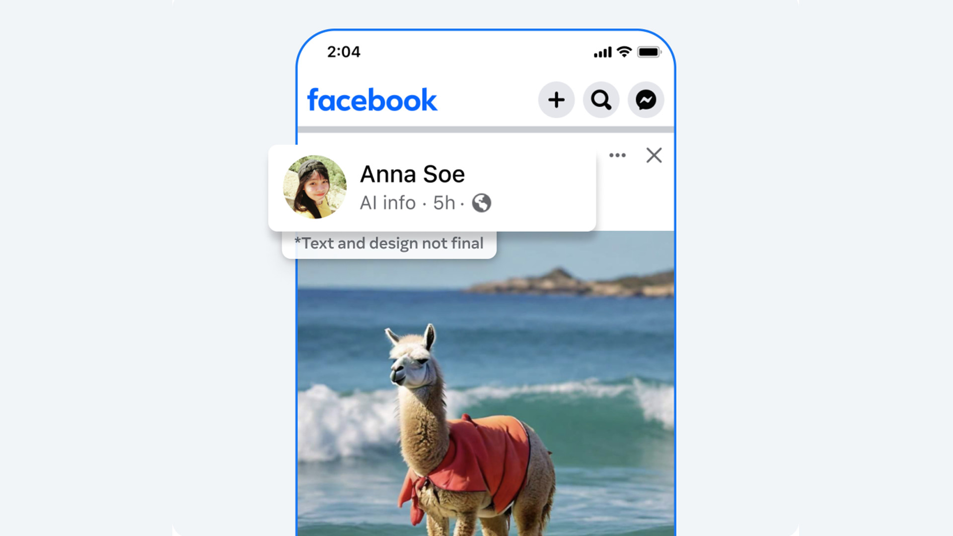 برچسب هوش مصنوعی جدید فیس بوک