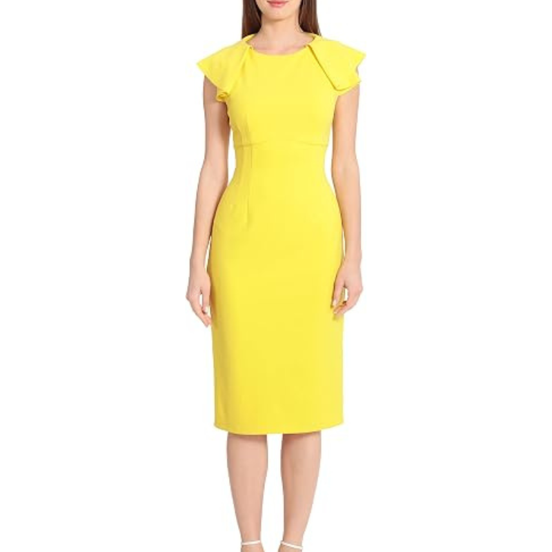 Maggy London , Solid Cloud Crepe Dress