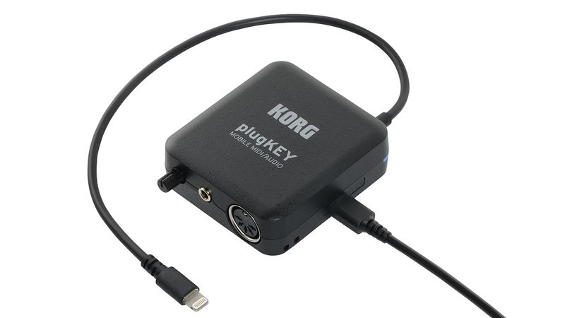 Korg's plugKey lets you plug headphones, a MIDI controller and a