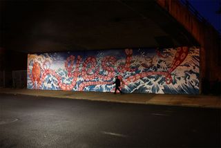 80-foot Sagmeister mural