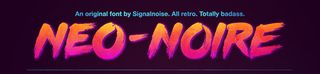 Neo-noire font