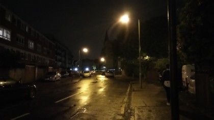 Aggressive processing leaves night shots looking very soft