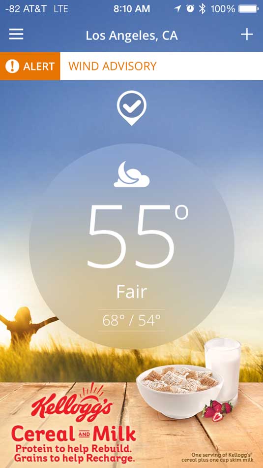 Weather channel tips