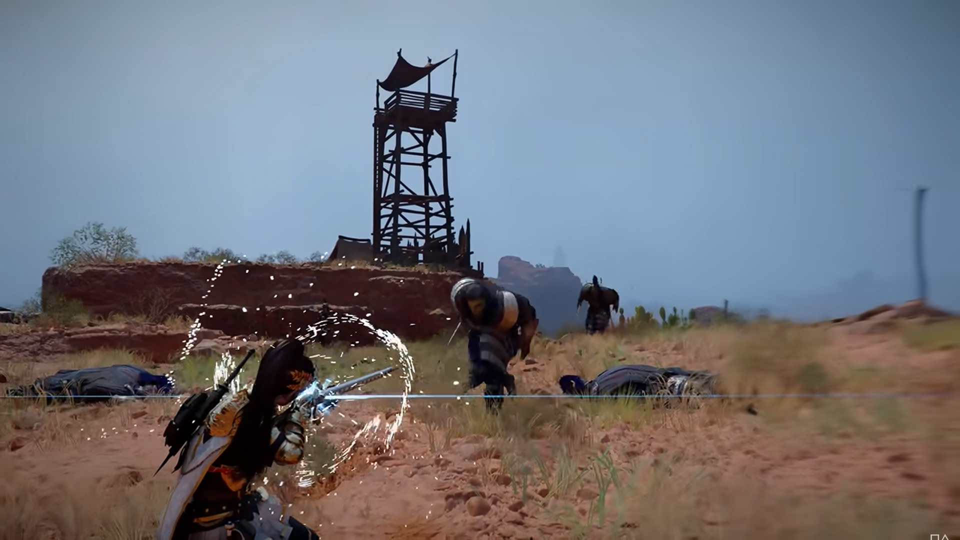 A musket rifle attack is charged up in Crimson Desert