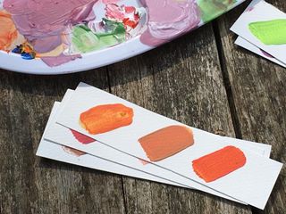 How to make orange paint