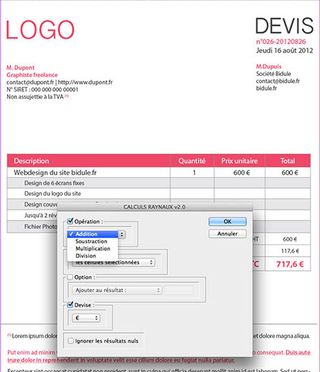 Want to design nicer looking invoices but rely on Excel's calculator function? Try using the InDesign plugin Calculs Raynaux