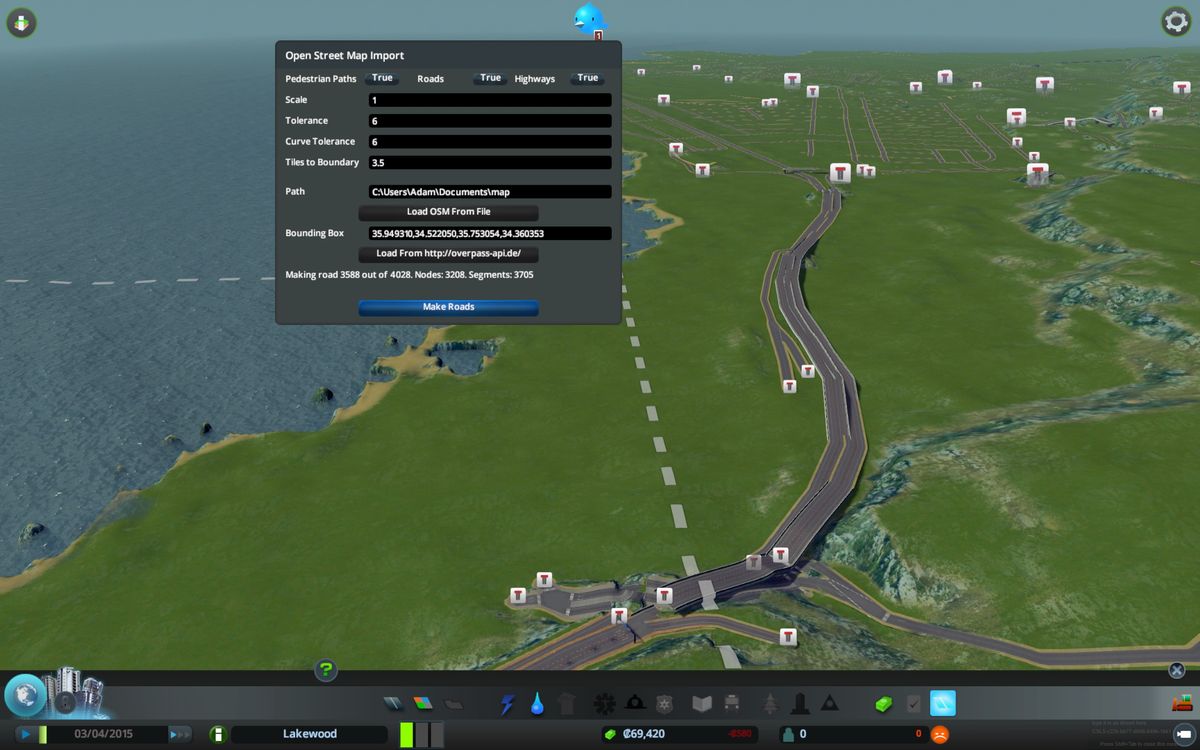 cities skylines best default map