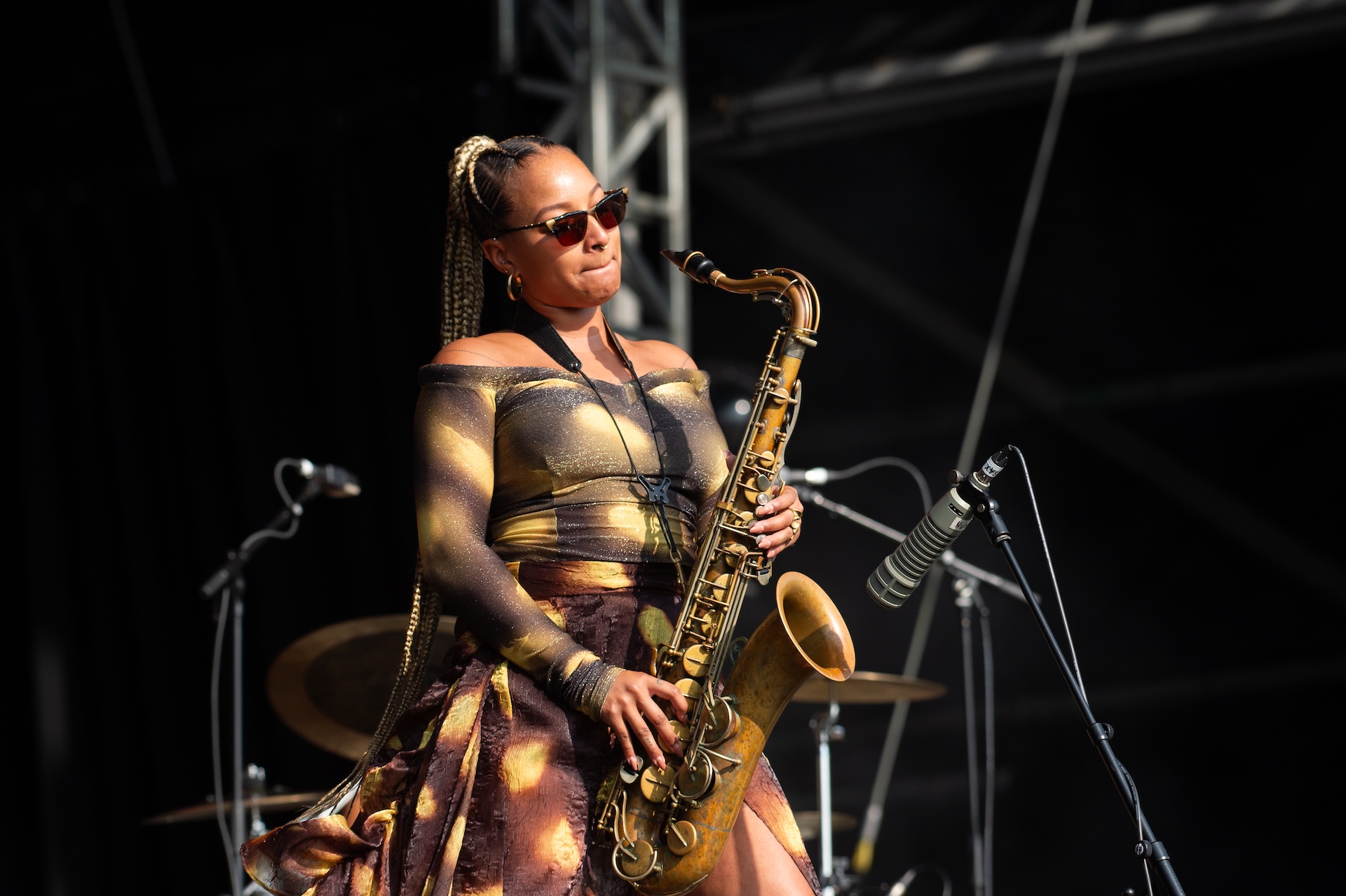 Nubya Garcia performs during All Points East Festival