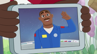 a cartoon image of a NASA astronaut