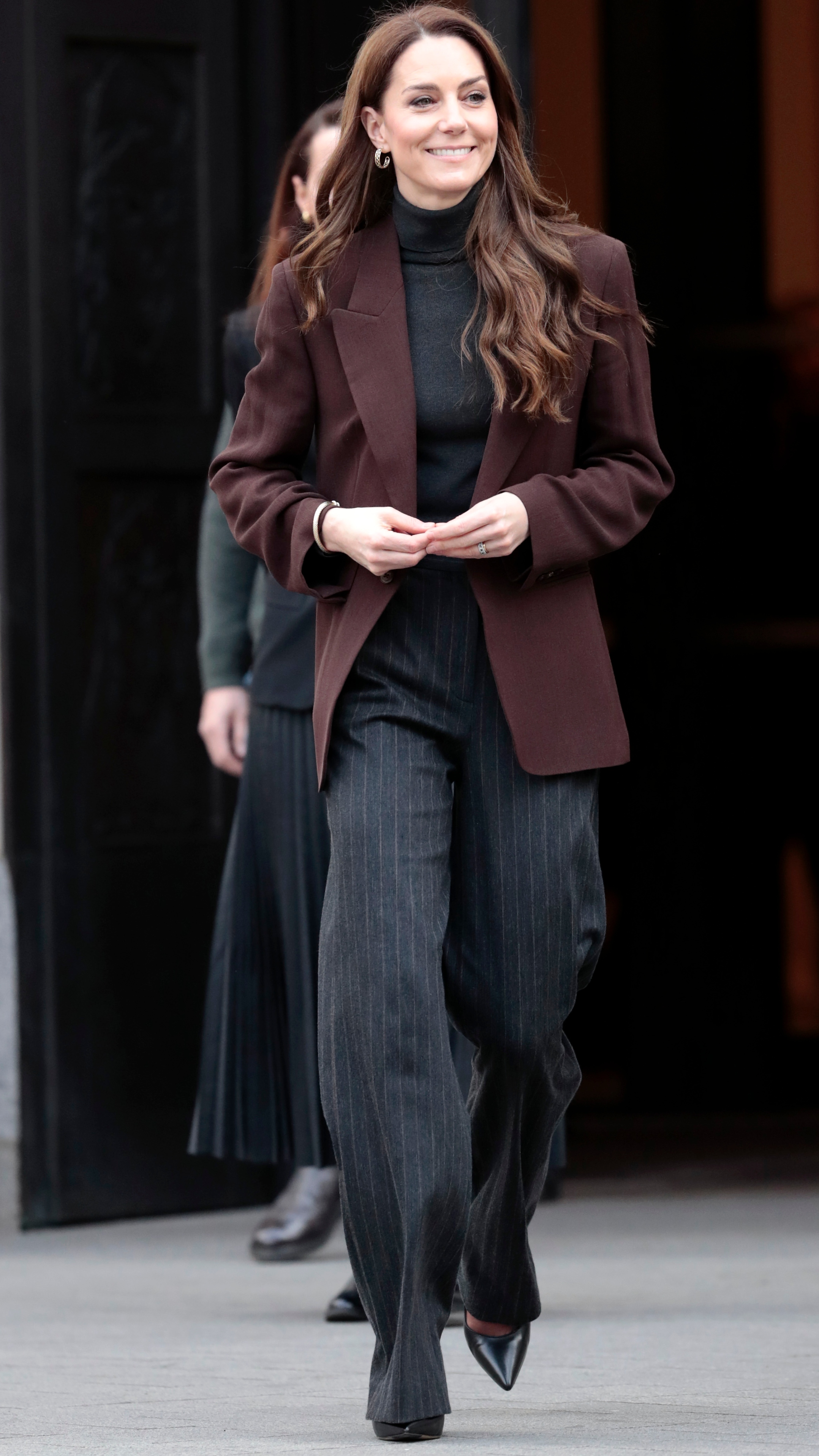 Catherine, Princess of Wales departs from The National Portrait Gallery on February 04, 2025