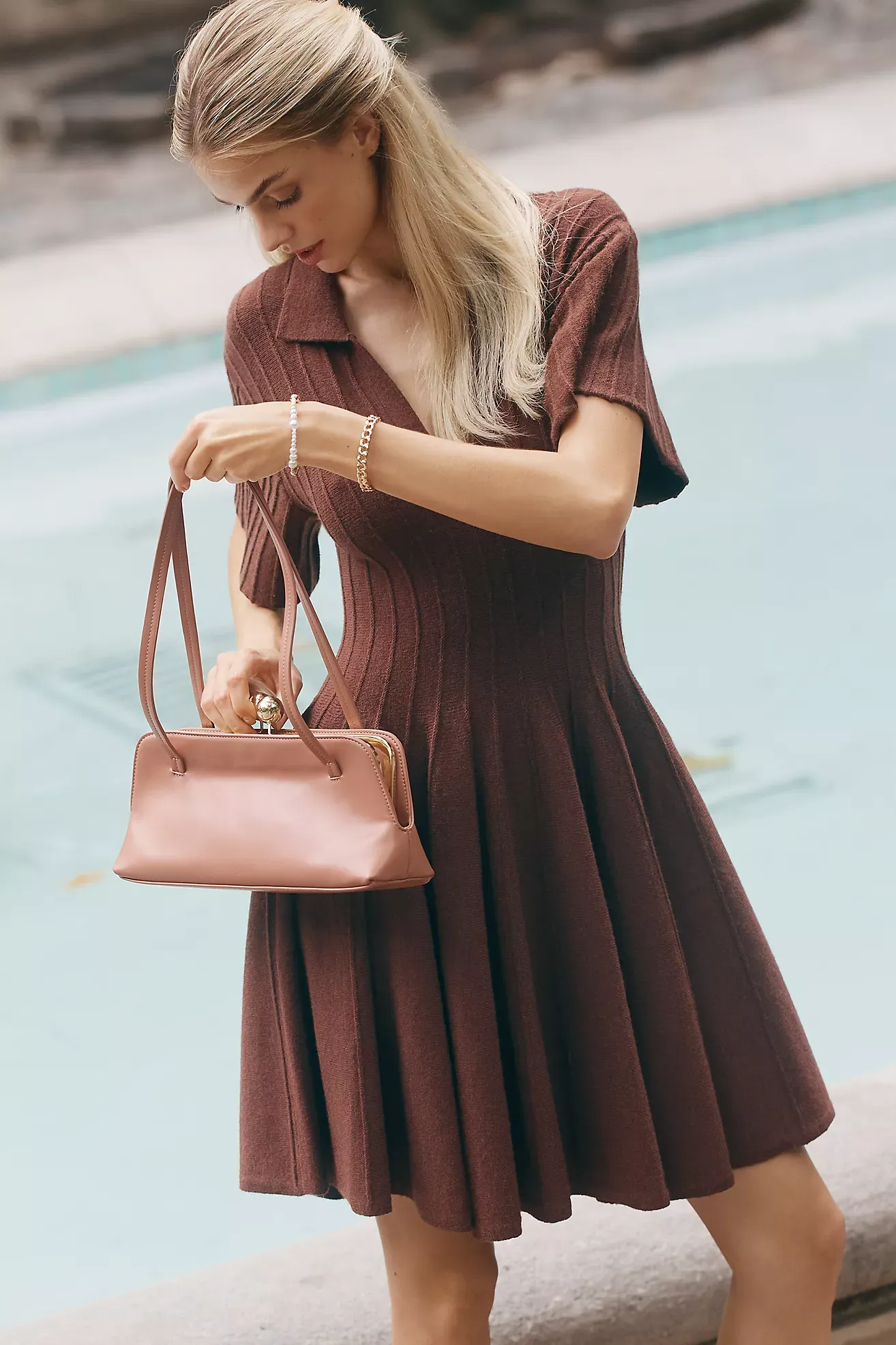 Anthropologie, By Anthropologie A-Line Mini Sweater Dress