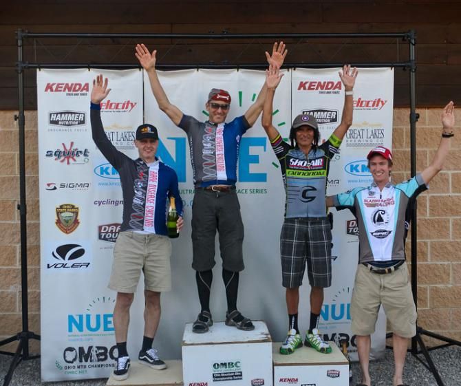 100 Mile Men&rsquo;s Open Podium, Rare Disease Cycling Teammate fills in for Race Winner and NUE Defending Champion Christian Tanguy