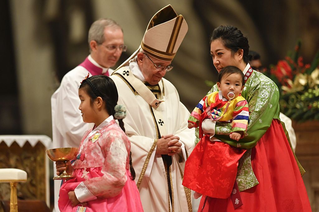 Pope Francis at the Christmas Eve Mass