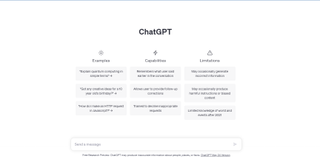 Website screenshot for ChatGPT