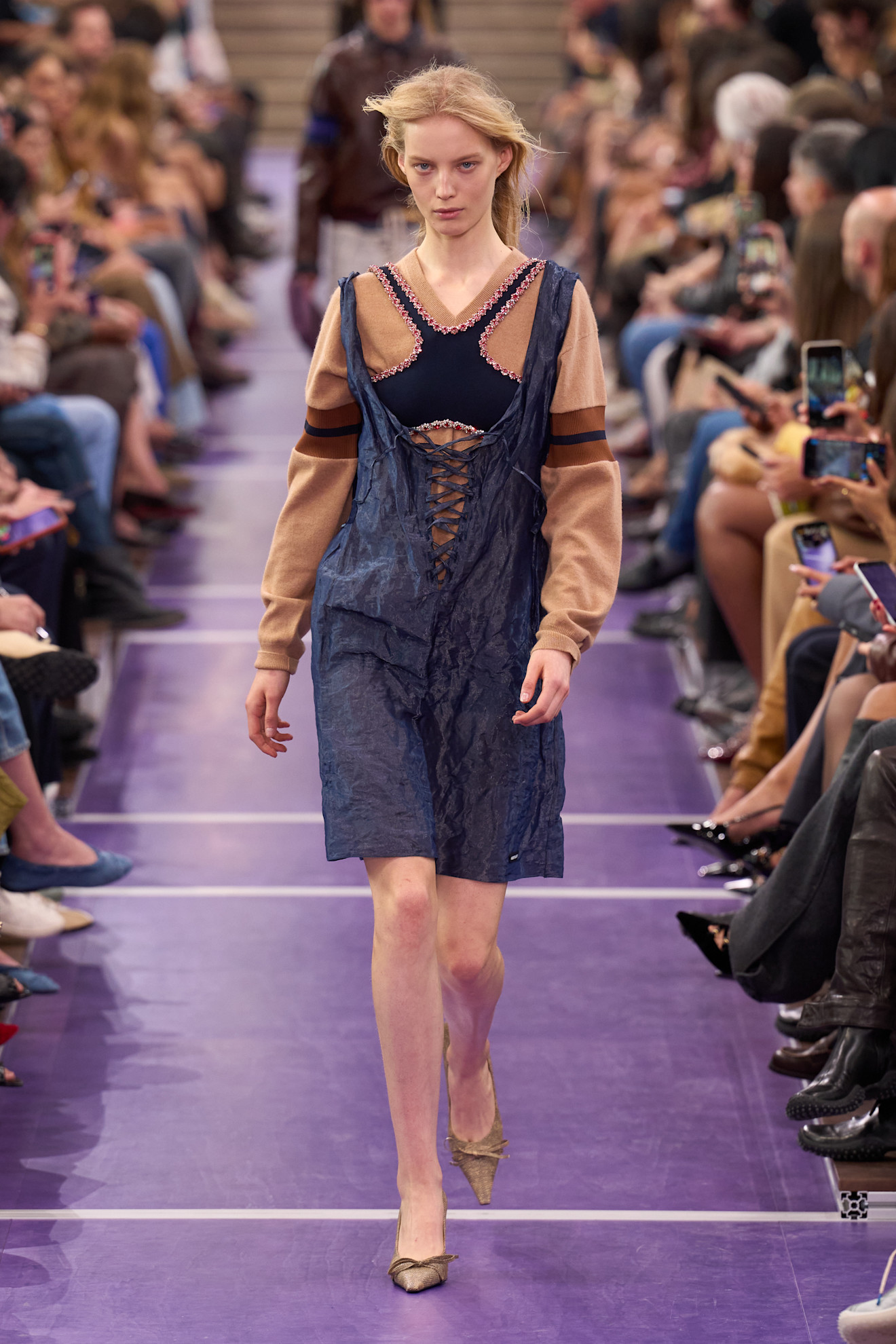 Miu Miu S/S 27 runway- sports bra trend