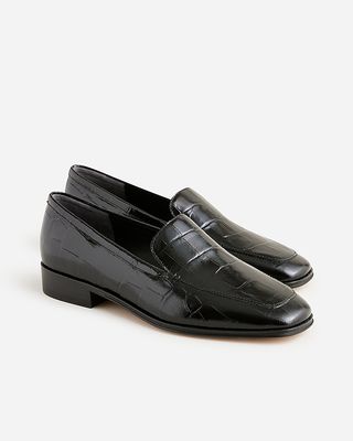 Maison Loafers in Croc-Embossed Italian Leather