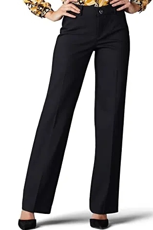Lee, Women&#039;s Ultra Lux Comfort With Flex Motion Trouser Pant Black (Were $43) 