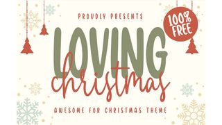 A sample of one of the best free Christmas fonts