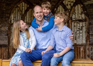Prince William with his three children for Father's Day 2023