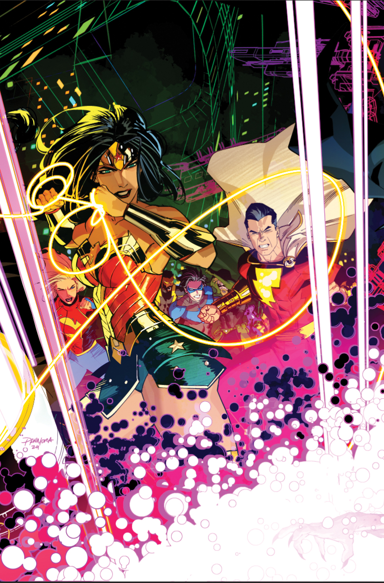 Dan Mora's main cover for Justice League: Unlimited #6