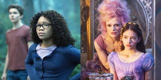 Storm Reid as Meg in A Wrinkle in Time and Keira Knightley as the Sugar Plum Fairy and Mackenzie Foy