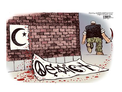 Editorial cartoon world ISIS