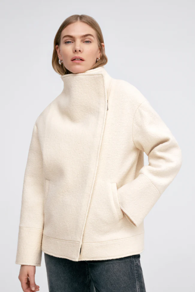 Marcella , Melanie Wool Coat - Cream / Xs