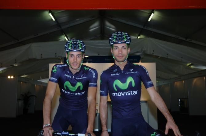 Eros Capecchi and Giovanni Visconti (Movistar) will hope to bring success to the team in place of last year's stage winner Alejandro Valverde